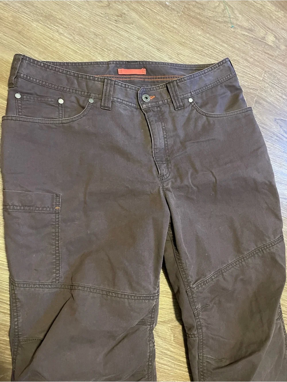 L.L. Bean BeanTech Fleece Lined Brown Cargo Utility Pants